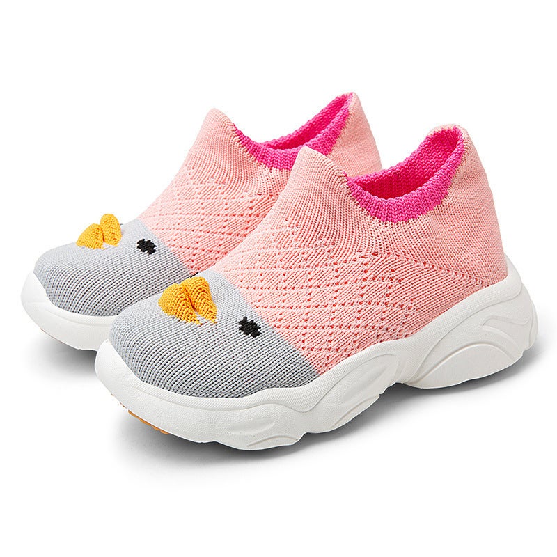 New Children'S Soft Sole Shoes Baby Toddler Shoes Men'S And Women'S Cartoon Duck Children'S Shoes Leg Lazy Shoes - Image 1