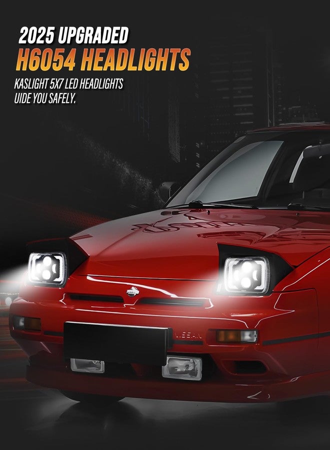 KASLIGHT 2025 DOT High Lumens H6054 Led Headlights 5x7 7x6 Led Headlight Anti-glare DRL Turn Signal Hi/Low Sealed Beam For Jeep Cherokee XJ Wrangler YJ Ford Chevy GMC Toyota Nissan Dodge etc - Image 3