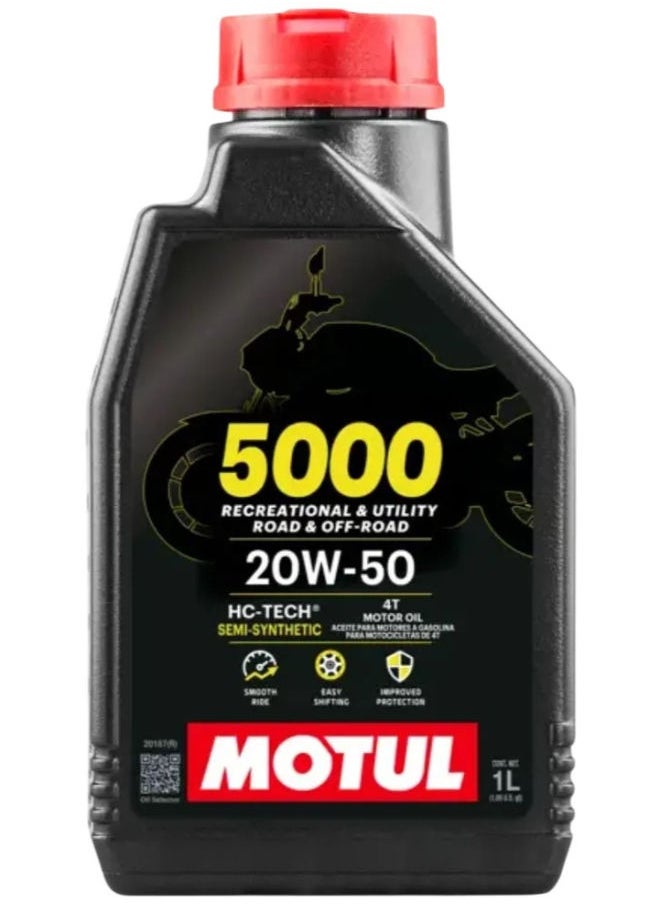 MOTUL Motul 5000 20W50 4T Engine Oil - 1L 