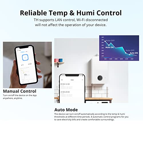 SONOFF THR316D Elite 16A Smart Switch with Temperature and Humidity Monitoring with LCD Screen, Compatible with Alexa/Google Home/IFTTT. - Image 5