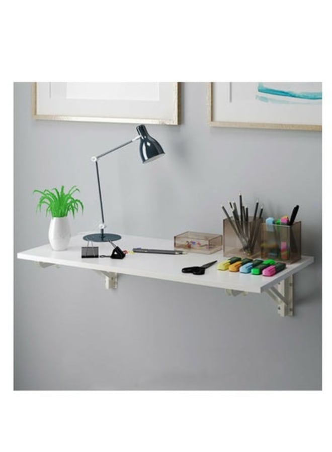Home Gallery Wall Mounted Folding Desk 120 X 60 Cm White - Image 2