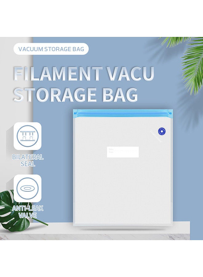3D Printer Filament Compression Storage Bag Vacuum Sealing Dry Bags for PLA ABS Nylon Wood TPU Safekeeping Humidity Resistant 5PCS Reusable Dry Pouch with Manual Air Pump Sealing Clip  - Image 2