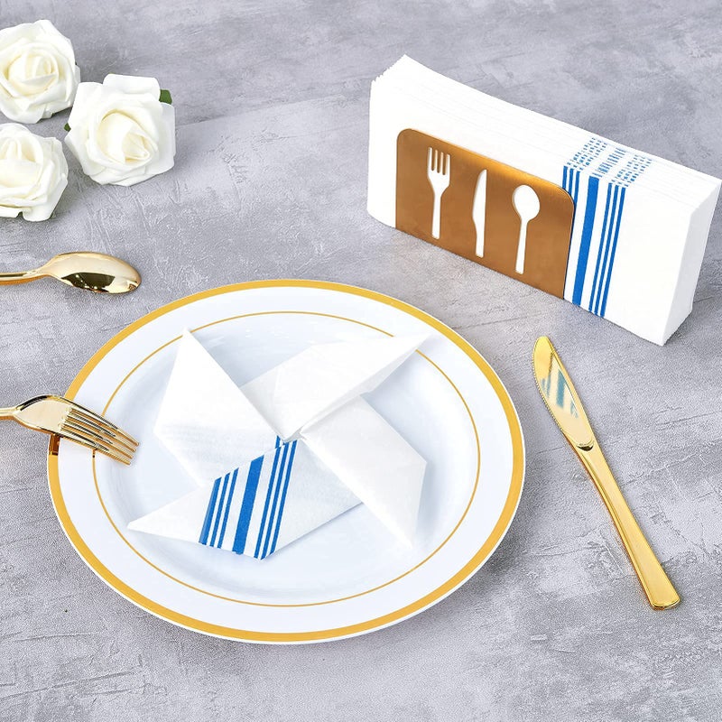 Vplus 150 PACK Guest Towels Disposable Bathroom  Decorative Bathroom Napkins  Soft  and Absorbent Disposable Paper Hand Towel for Dinners  Kitchen  Parties  Weddings  Christmas Party - Image 4