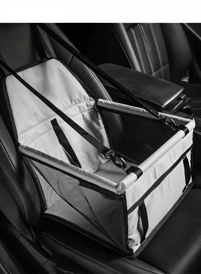 بايبي الكلب مقعد السيارة الكلب شاحن بالتربين الحيوانات الأليفة المحمولة مقعد السيارة الحيوانات الأليفة شاحن بالتربين مقعد السيارة السفر قوس قفص حزام مشبك نوع سلامة الجلود والبلاستيكية أنبوب دعم لوازم السيار - Image 1