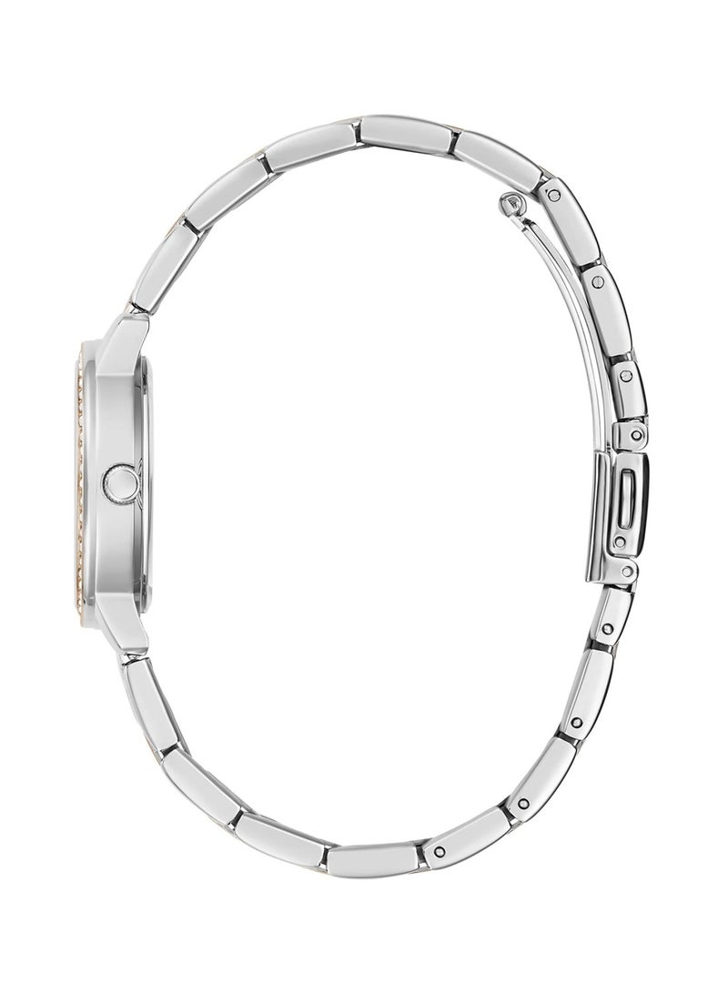 GUESS Melody Women's Silver and Rose Gold Tone Case Quartz Watch GW0468L5 - 28mm - Image 3