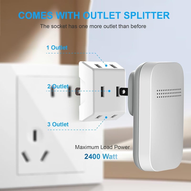 CANWUPON Wireless Doorbell - Self-Powered Door Bells No Battery Required for Home, Push Button Plug-through Waterproof Cordless Door Chime, up to 1300ft Range with 38 Ringtone, 120dB Extra Loud Doorbells - Image 3