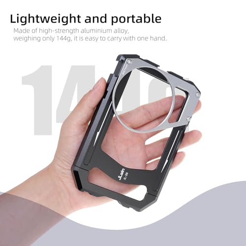 Fotga Universal Smartphone Cage Photo Video Stabilizer W/Handles + 67mm Variable ND Filter for iPhone 16 15 14 Pro Max Samsung Cell Phone Vlog Live Stream Video Recording, Cold Shoe Tripod Mount - Image 5