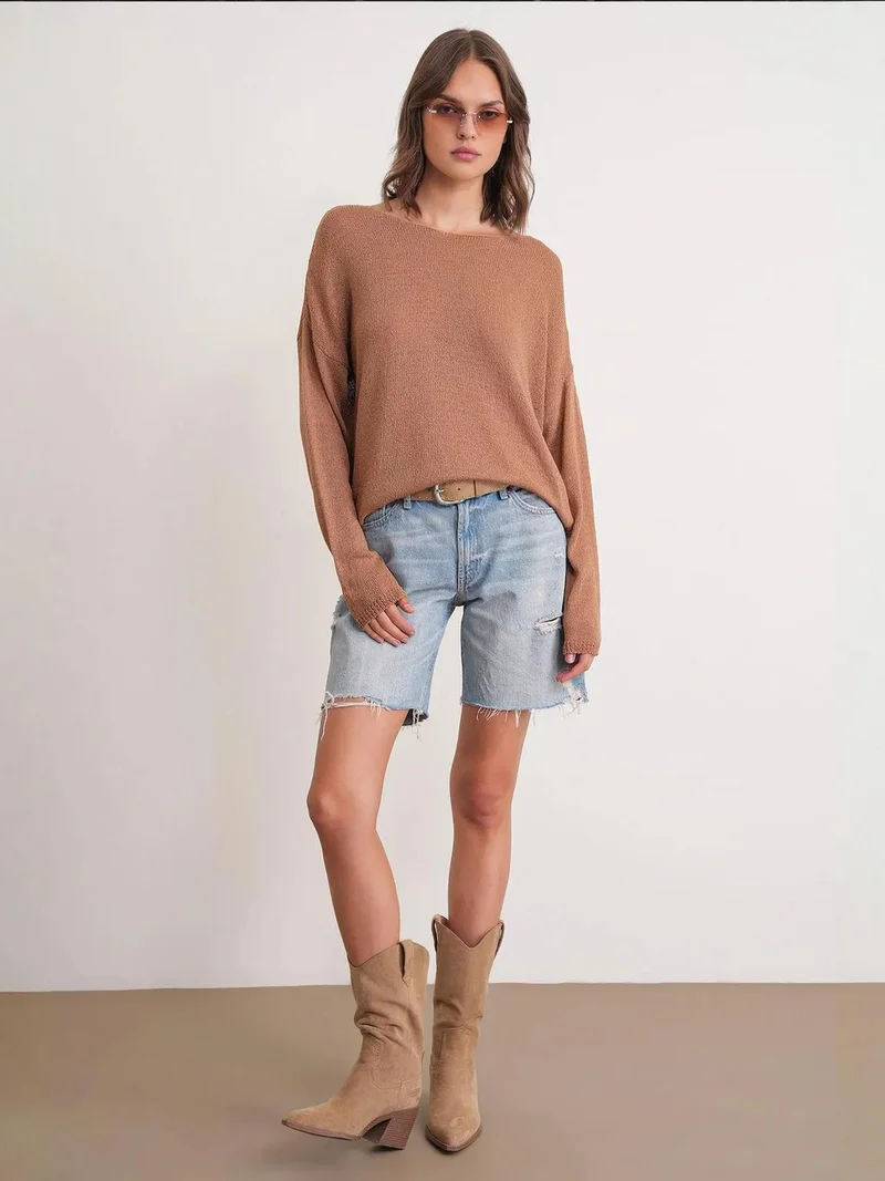 ميكسراي سترة محبوكة واسعة من ميكسراي