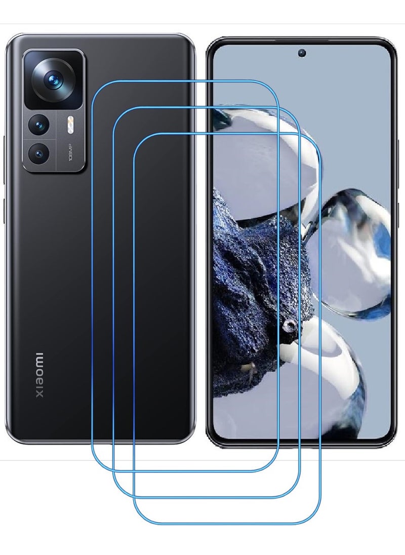 ACLIX 3 Pieces Antistatic ESD Dustproof Premium Quality High Definition Clear Tempered Glass Screen Protector Designed For Xiaomi 12T Pro - Image 1