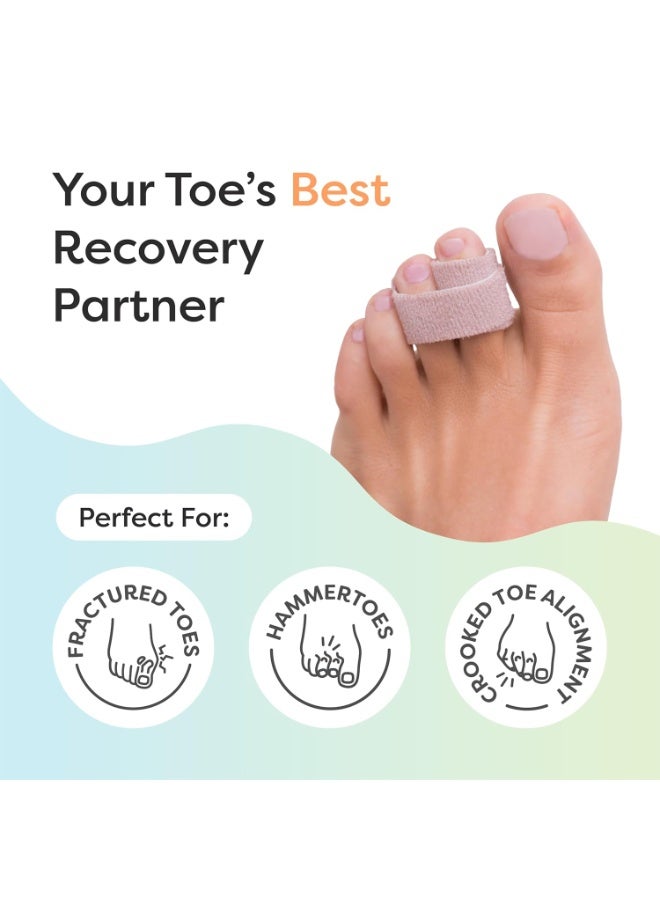 زين تويس دعامة او جبيرة اصابع القدم المكسورة - عبوة من 4 قطع - Image 3