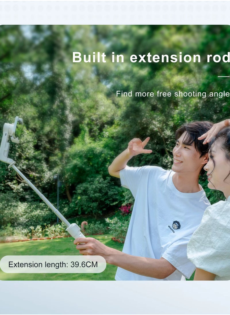 Eworld - A10 Multi-Function Gimbal Stabilizer Selfie Stick, Handheld Gimbal with Fill Light, Telescopic Rod and Selfie Mode for Vlogging, Video Recording and Travel, Universal Compatibility for Smartphones - Image 1