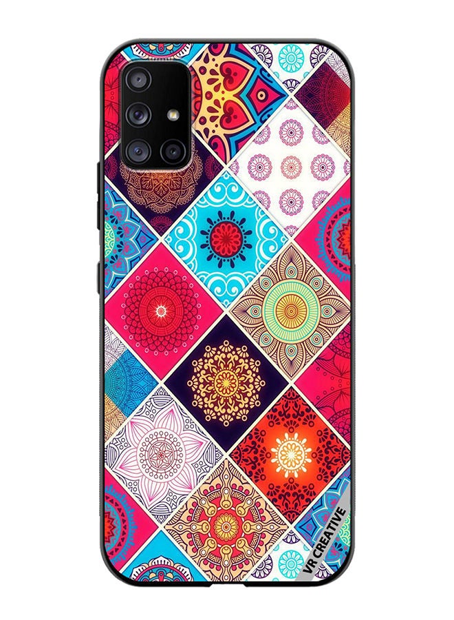 VR CREATIVE Protective Case Cover For Samsung Galaxy A71 5G Flower Pattern Design Multicolour - Image 1