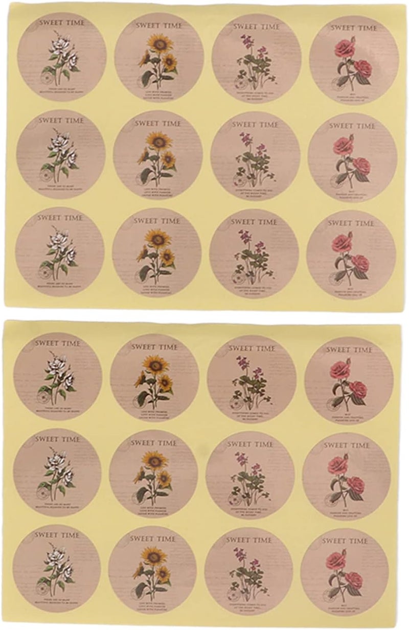 120Pcs Seed Envelopes, Self Adhesive Packet Envelopes with Cute Flower Stickers for Seed Storage Envelopes, Small Sticker Envelopes for Weddings Parties Gifts - Image 2