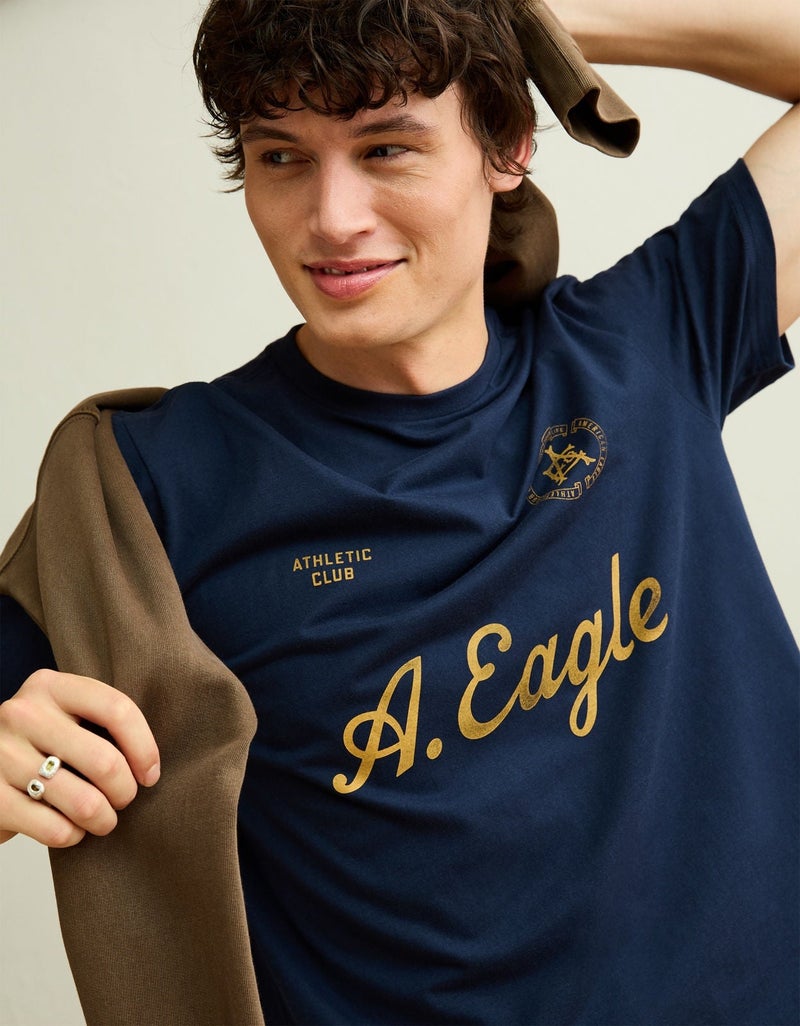 American Eagle AE Standard Fit Graphic Logo T-Shirt - Image 4