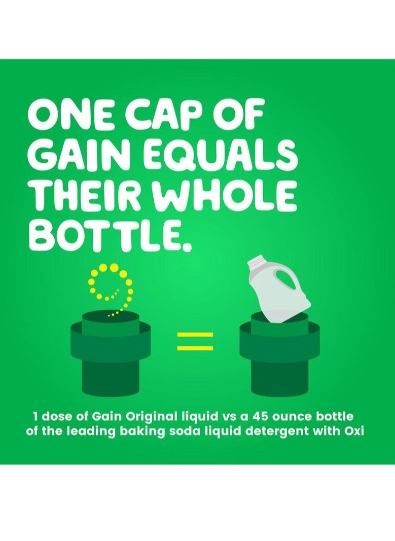 Gain Original Ultra-Concentrated Liquid Laundry Detergent With Scent Booster for Sensitive Skin 146 Loads 5.91L  - Image 5