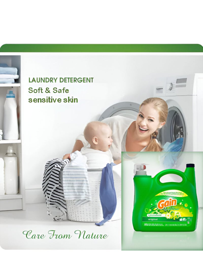 Gain Original Ultra-Concentrated Liquid Laundry Detergent With Scent Booster for Sensitive Skin 146 Loads 5.91L  - Image 2
