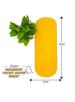 SOFTSPUN Microfiber 4 Layer Baby Pocket Diaper Inserts Pack Of 4 Large Size Orange! Age 024 Months Washable Reusable Ultra Absorbent Super Soft & Comfortable For Babies Skin Of Newborn Baby.  - Image 5