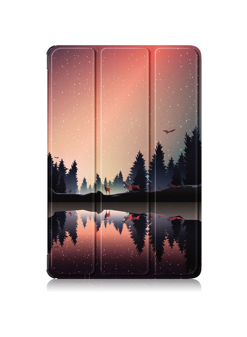 general Redmi Pad 2 2025 Protective Case with a landscape design Ultra-thin Three-fold Stand Protective Case Precisely Fitted Stable Support Scratch-resistant and Wear-resistant