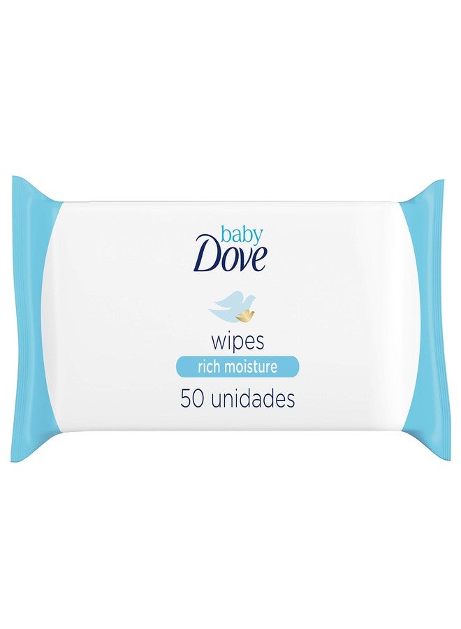 Baby Dove Dove Baby Wipes Rich Moisture,50 Count (Pack of 6) - Image 1