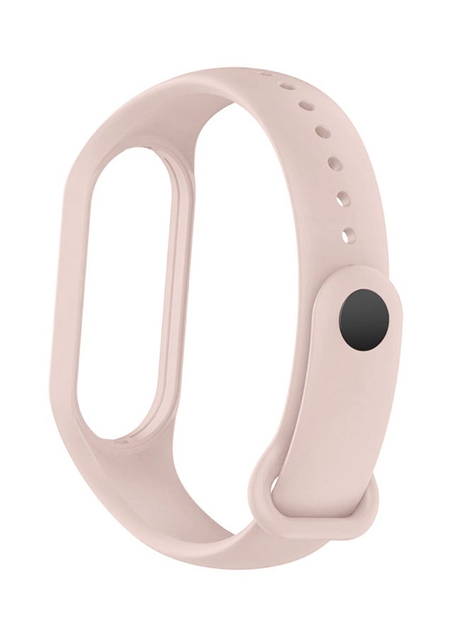 NIBEMINENT Xiaomi Mi Band 7 Replacement Strap Soft Silicone Watch Band Sport Wristband Bracelet Compatible with Mi Band 7 Smart Fitness Tracker 2022 Release Pink Sand  - Image 3