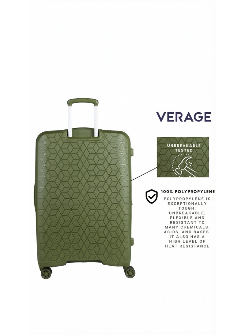 VERAGE Unbreakable Luggage Expandable Hardside Suitcase Large Green - Image 5