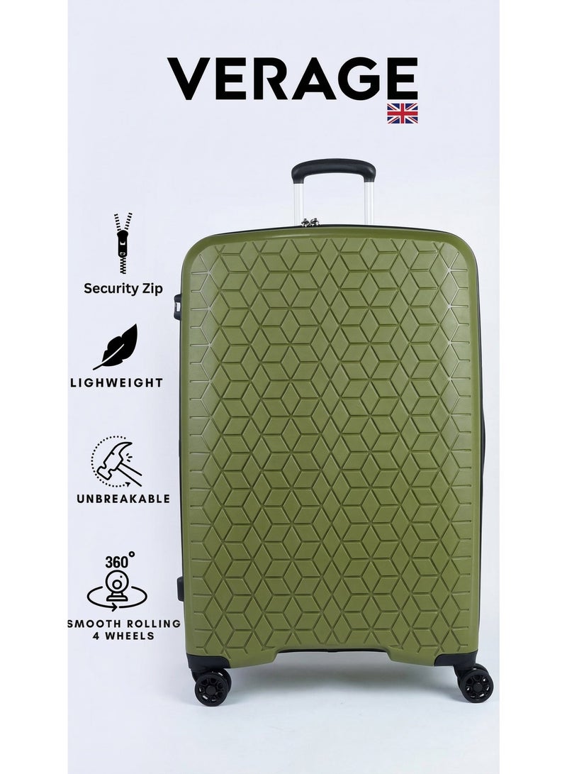 VERAGE Unbreakable Luggage Expandable Hardside Suitcase Large Green - Image 2