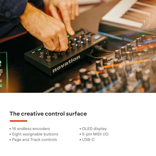 Novation Launch Control 3 – USB Powered, MIDI Control Surface for DAW and Hardware Integration with 16 Endless Encoders, 5-Pin MIDI I/O, and Music Software Bundle - Image 4