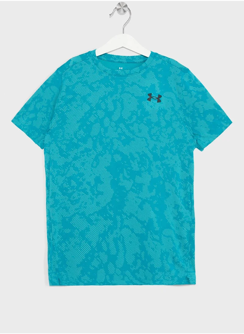 UNDER ARMOUR Boys' Tech Vent Geode T-Shirt