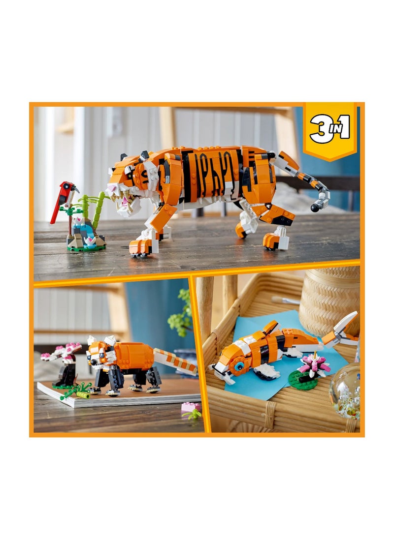 LEGO LEGO - Creator 3 in 1 Majestic Tiger 755 Pieces - 31129  - Image 5