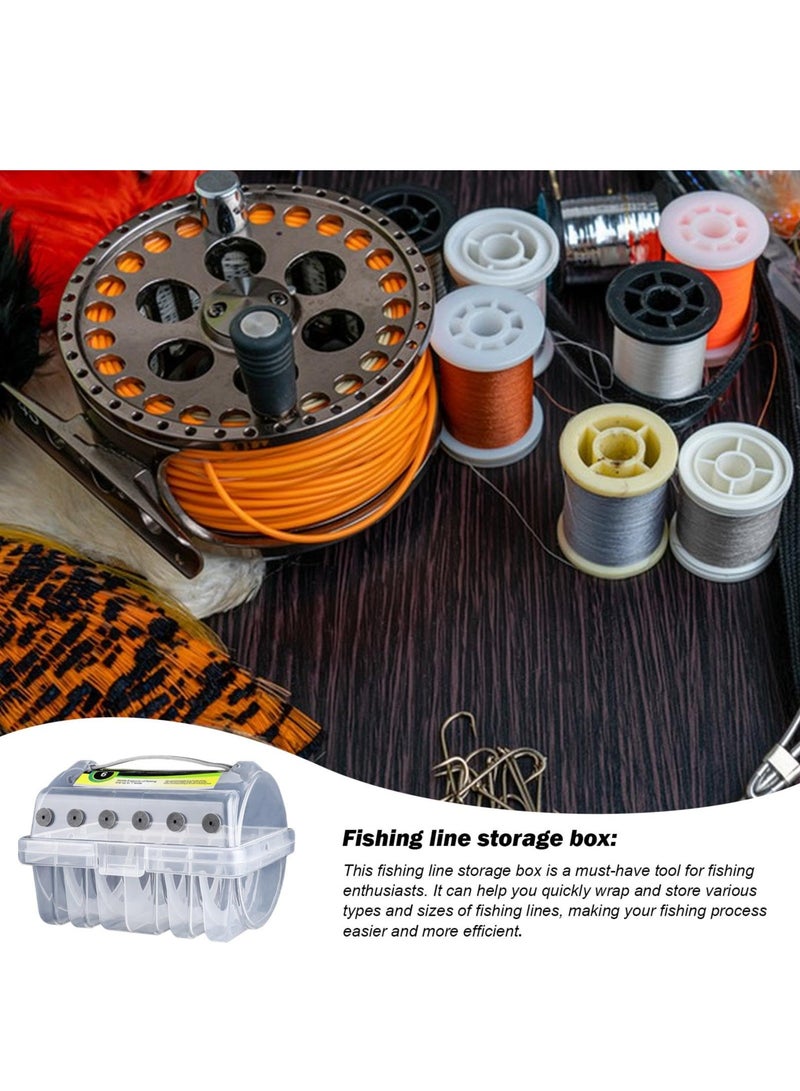 Clear Spool Organizer | Tackle Box Storage | Fishing Lines Holder, Transparent Spool Case, Angler's Tackle Organizer, Spool Storage Container, Fishing Lines Organizer, Clear Tackle Organizer