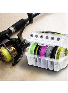 SYOSI Clear Spool Organizer | Tackle Box Storage | Fishing Lines Holder, Transparent Spool Case, Angler's Tackle Organizer, Spool Storage Container, Fishing Lines Organizer, Clear Tackle Organizer  - Image 5
