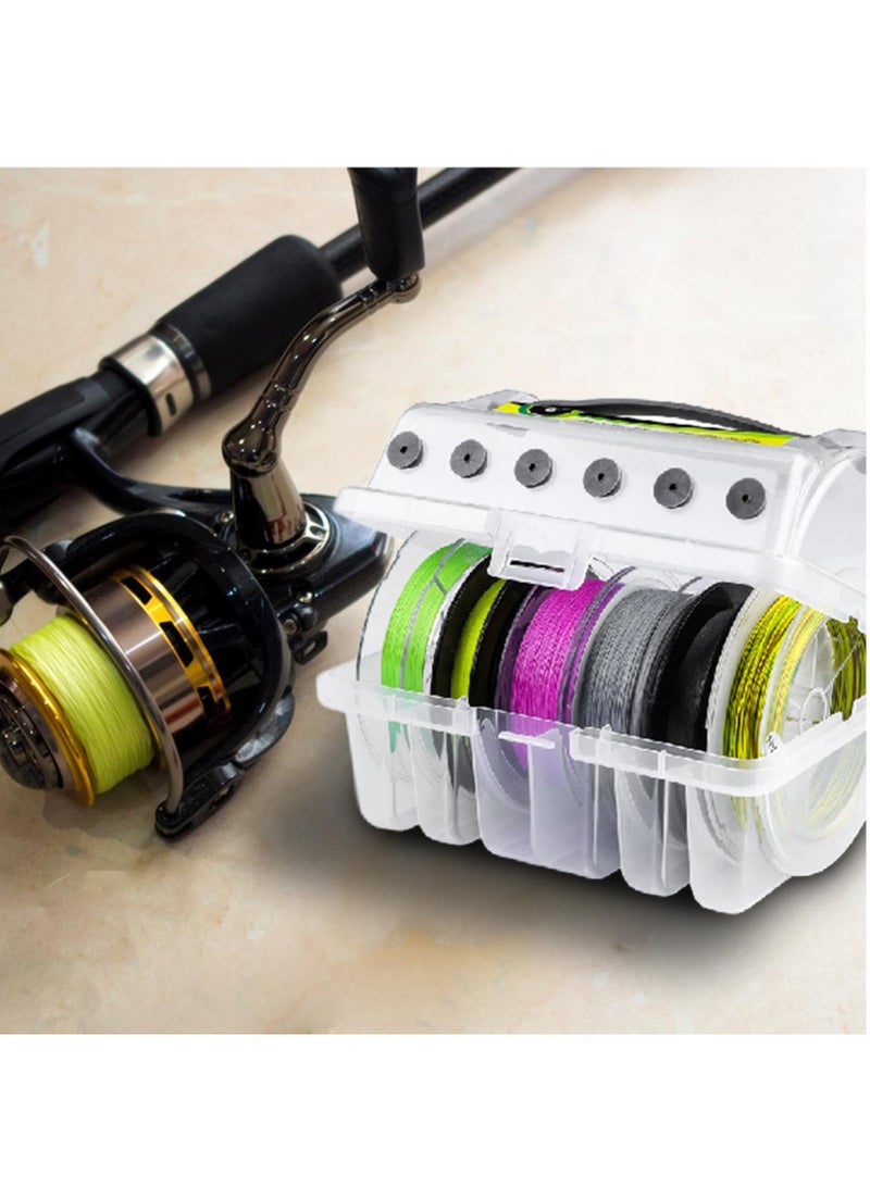 Clear Spool Organizer | Tackle Box Storage | Fishing Lines Holder, Transparent Spool Case, Angler's Tackle Organizer, Spool Storage Container, Fishing Lines Organizer, Clear Tackle Organizer