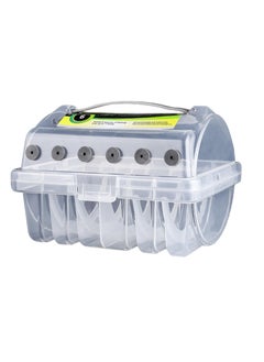 SYOSI Clear Spool Organizer | Tackle Box Storage | Fishing Lines Holder, Transparent Spool Case, Angler's Tackle Organizer, Spool Storage Container, Fishing Lines Organizer, Clear Tackle Organizer  - Image 1