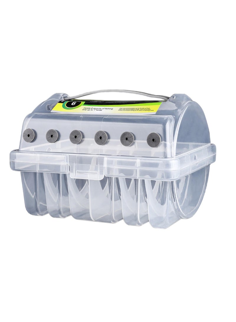 Clear Spool Organizer | Tackle Box Storage | Fishing Lines Holder, Transparent Spool Case, Angler's Tackle Organizer, Spool Storage Container, Fishing Lines Organizer, Clear Tackle Organizer
