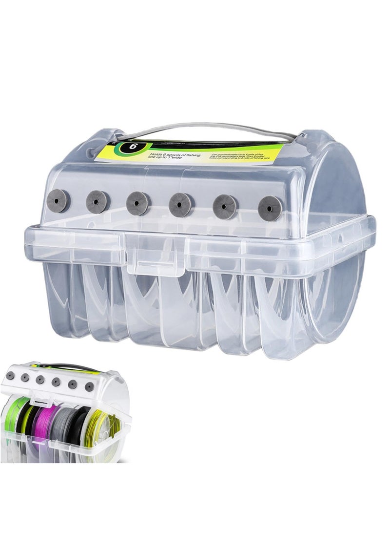Clear Spool Organizer | Tackle Box Storage | Fishing Lines Holder, Transparent Spool Case, Angler's Tackle Organizer, Spool Storage Container, Fishing Lines Organizer, Clear Tackle Organizer