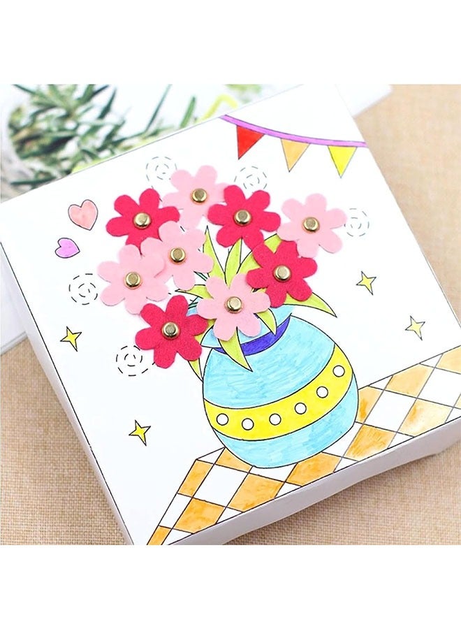 100pcs Paper Fasteners Brads,   Round Metal Art Fasteners Brass Decorative Pinsfor Art Crafting School Project Decorative Scrapbooking DIY Supplies, Mixed Colors - Image 5