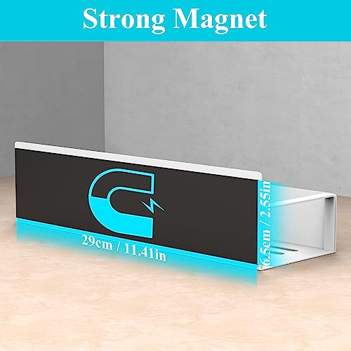 HuggieGems 4 Pack Magnetic Spice Storage Rack Organizer for Refrigerator and Oven, White Fridge Organizers and Storage - Image 3