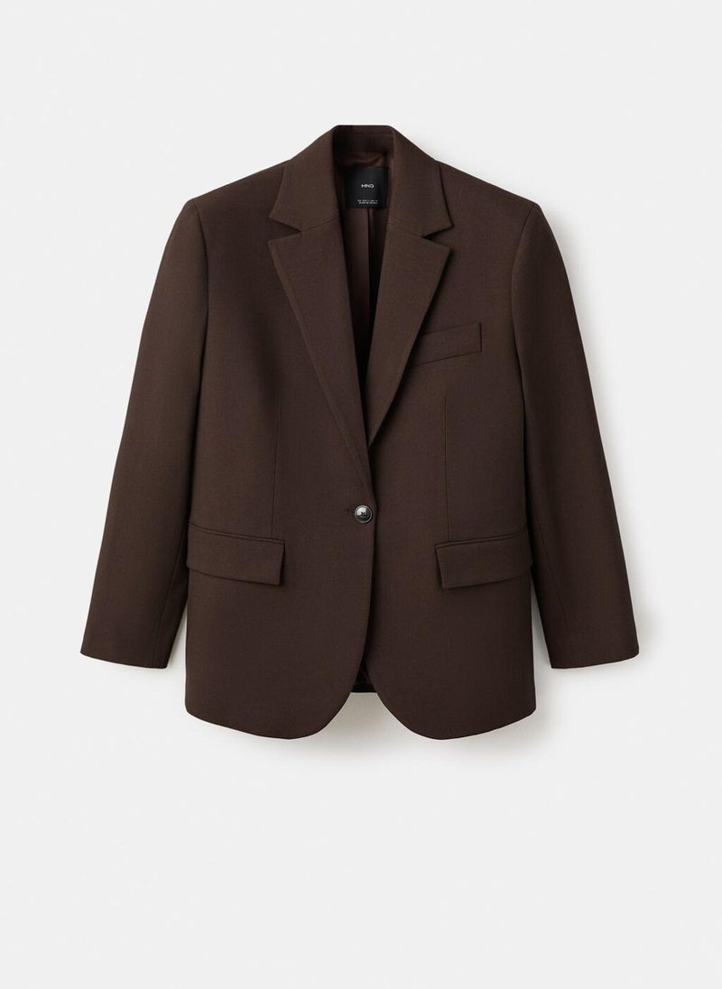 MANGO Straight-fit suit jacket - Image 5