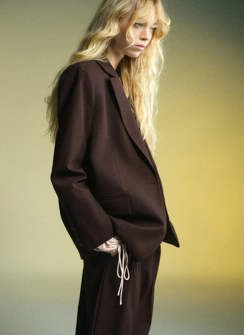 MANGO Straight-fit suit jacket