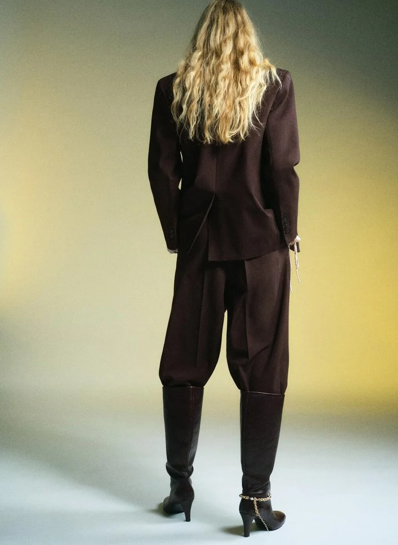 MANGO Straight-fit suit jacket