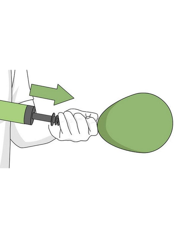 HK Balloons Double Action Hand Balloon Pump - 2 Piece Air Balloon Pump Foil Helium Air Animal Rubber Balloon Manual Hand Pump Accessory Manual Pump Multicolor - Image 3