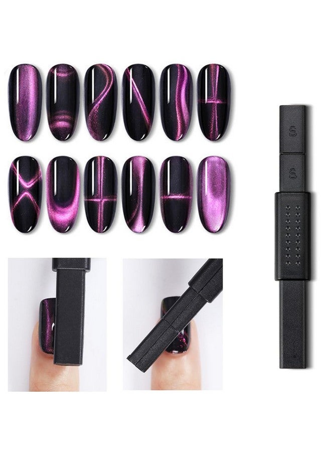 ووكوتو 10 قطع من مغناطيسات أظافر WOKOTO على شكل عين القطة لطلاء الأظافر الجل وأقلام مغناطيسية لطلاء الأظافر على شكل عين القطة وأدوات تصميم أومبري متدرج وأعواد مغناطيسية وأدوات للنساء على الأظافر ومغناطيس لطلاء الأظافر المغناطيسي - Image 5