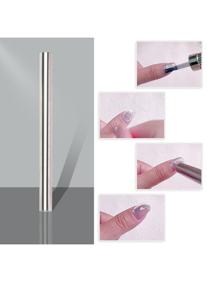 ووكوتو 10 قطع من مغناطيسات أظافر WOKOTO على شكل عين القطة لطلاء الأظافر الجل وأقلام مغناطيسية لطلاء الأظافر على شكل عين القطة وأدوات تصميم أومبري متدرج وأعواد مغناطيسية وأدوات للنساء على الأظافر ومغناطيس لطلاء الأظافر المغناطيسي - Image 3