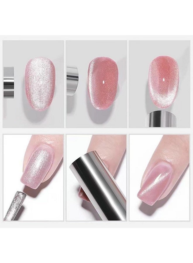 ووكوتو 10 قطع من مغناطيسات أظافر WOKOTO على شكل عين القطة لطلاء الأظافر الجل وأقلام مغناطيسية لطلاء الأظافر على شكل عين القطة وأدوات تصميم أومبري متدرج وأعواد مغناطيسية وأدوات للنساء على الأظافر ومغناطيس لطلاء الأظافر المغناطيسي - Image 4