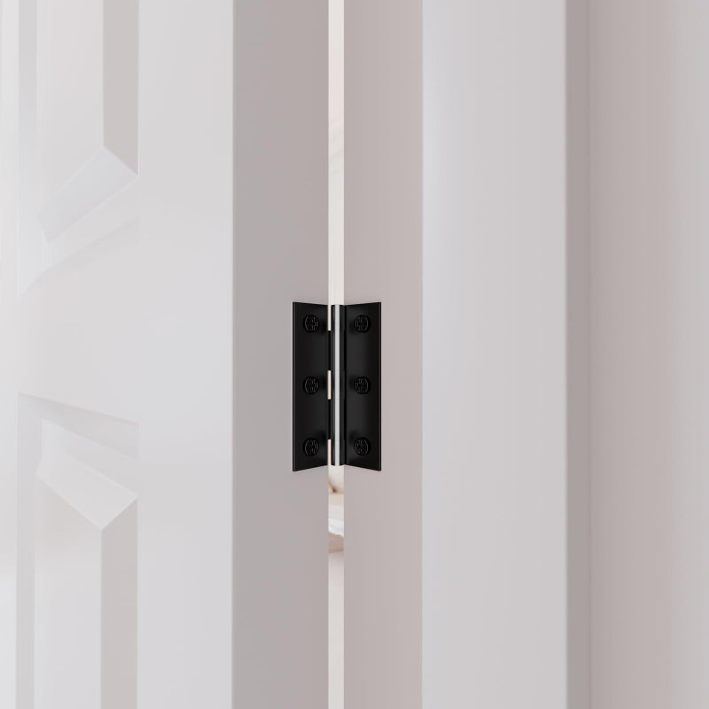 LEIFENY 6 Pack 2.5 inch Black Door Hinges, Small Hinge Hardware for Doors, Cabinets, DIY Projects (Screws Included) - Image 5