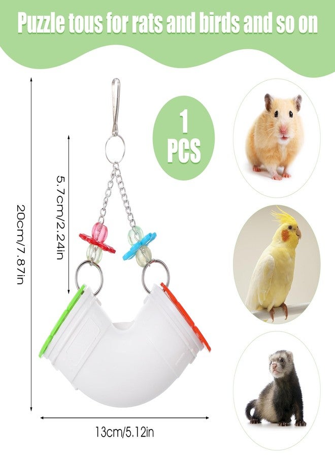 WJIAAA Rat Enrichment Toys, Rat Foraging Toy with Healthy Slow Feeder Design, Funny Hanging Rats Cage Accessories to Reduce Boredom for Pet Mice Hamsters Parakeets, Easy-Clean - Image 4
