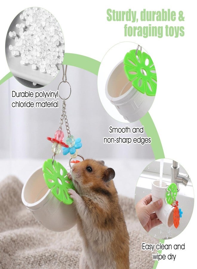 WJIAAA Rat Enrichment Toys, Rat Foraging Toy with Healthy Slow Feeder Design, Funny Hanging Rats Cage Accessories to Reduce Boredom for Pet Mice Hamsters Parakeets, Easy-Clean - Image 5