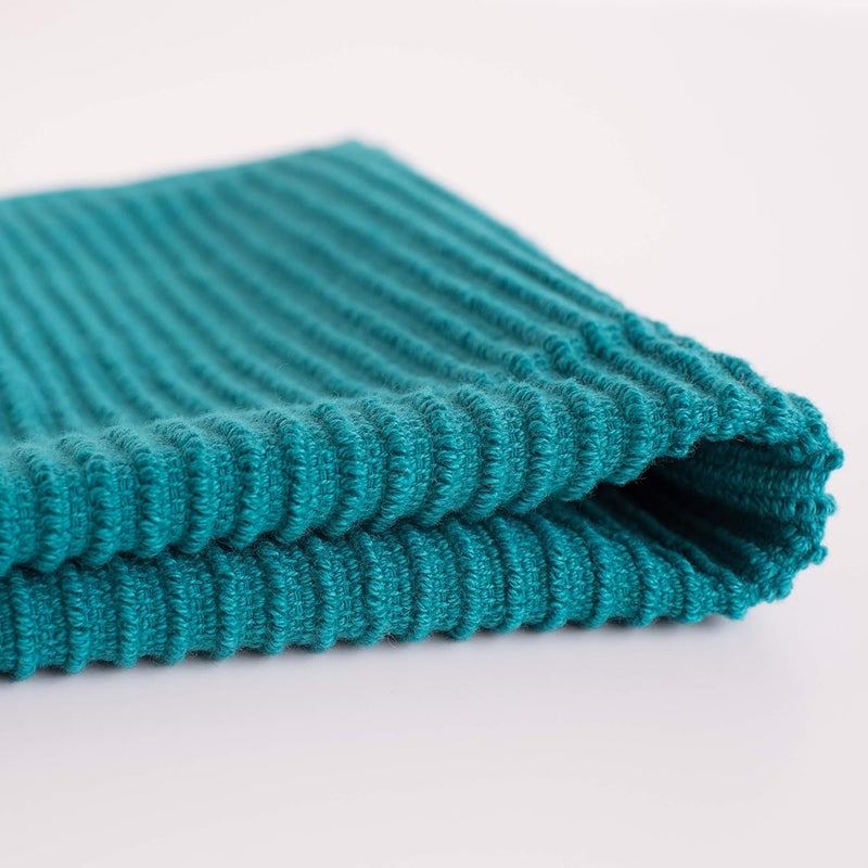 Now Designs Ripple Kitchen Dishcloth, Set of 4, Peacock Green - Image 2