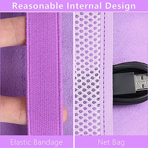 co2CREA Hard Case Replacement for VTech KidiBuzz 3 / KidiBuzz G2 Kids’ Electronics Smart Device KidiConnect (Black Case + Inside Purple) - Image 4