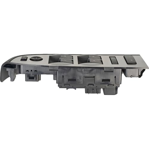 EZROAD Window Master Switch 22968506 Bezel Mirror & Lock Compatible with Chevrolet GMC Silverado Sierra 2010-2013 1500 2500 3500 Without Power Folding Mirror 20945129 Crew Extended Cab Assembly Black - Image 2